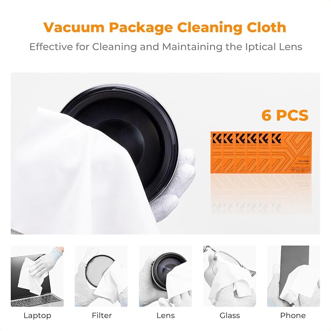 K&F CONCEPT 32-in-1 Pro Camera Cleaning Kit for Professional Photographers | Replaceable Lens Pen, Safe For Devices, Fast Dry Wipes Remove Oil And Streaks, Portable, Multi Tools, Storage Bag, MK05 - Image 5
