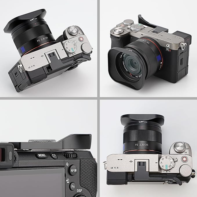 Haoge Metal Thumb Up for Sony α7CII,α7CR Alpha 7CII,ILCE-7CII,A7CR Digital Camera Accessories (Not Fits A7C) Black THB-A7CII-B Hot Shoe Rest Hand Grip - Image 6