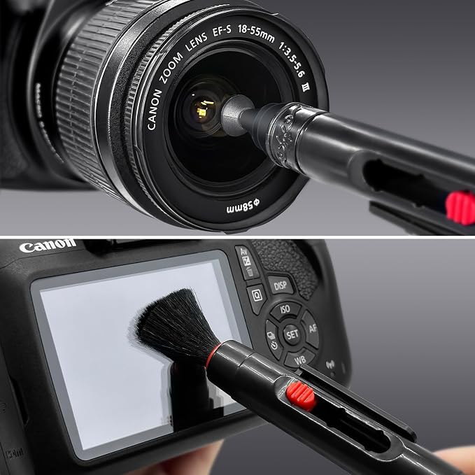 Aispour Camera Lens Cleaning Kit, 10-in-1 Camera Cleaning Kit | Camera Lens Cleaner and Camera Accessories, Includes Lens Cleaning Kit/Lens Cleaner/Lens Cleaning Pen/Soft Brush - Image 2