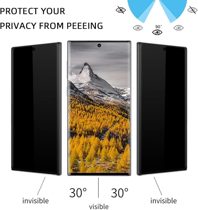 [2+2 Pack Galaxy S22 Ultra Screen Protector, 9H Tempered Glass Scratch Resistant, Ultrasonic Fingerprint Support, For Samsung Galaxy S22 Ultra 5G 6.8 Inch Glass Screen Protector - Image 2