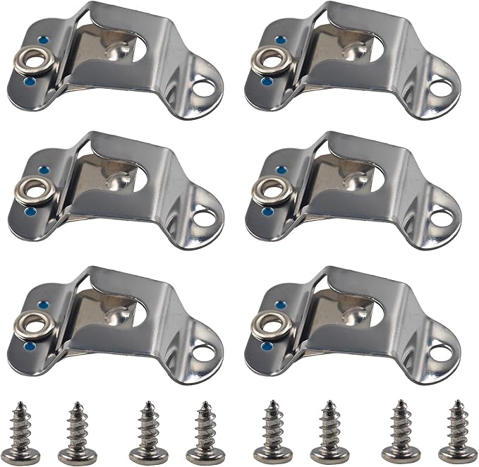 6Pcs Microphone Holders - Heavy Duty Mic Hanger Clips with Mounting Screws for Handheld CB Radio Microphones, Compatible with GM300 GM3688 GM3188 GM950 SM120 Mobile Radios by AUXBC