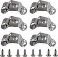 6Pcs Microphone Holders - Heavy Duty Mic Hanger Clips with Mounting Screws for Handheld CB Radio Microphones, Compatible with GM300 GM3688 GM3188 GM950 SM120 Mobile Radios by AUXBC