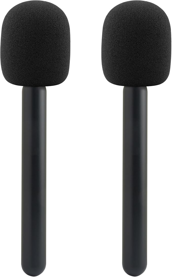 Stick for Dji Mic 1 2 3 Holder, Wireless Mic Handle for Rode | Mic Holder for Dji 2, Interview Handle for Rode Wireless Micro GO 2 II ME Pro, Mic Holder Stick for Hollyland Lav Mic, 2Pack by JCMOYUTY