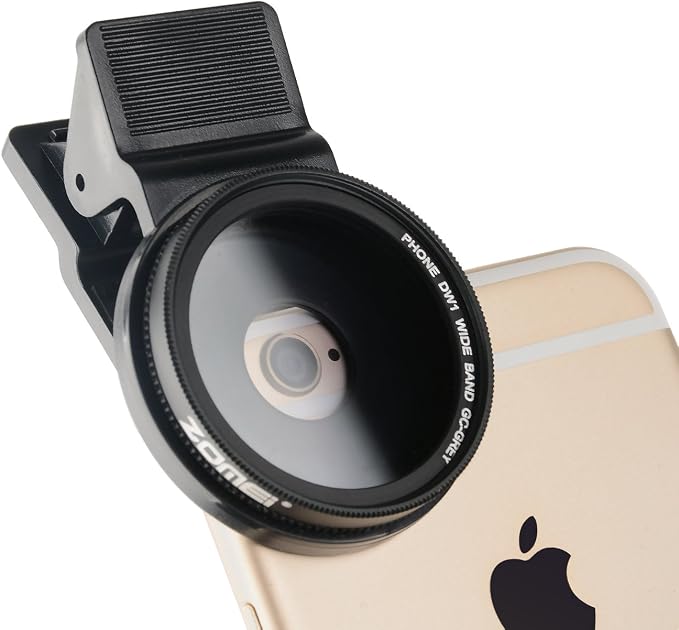 Zomei 5 in 1 Universal 37mm Cell Phone Clip-On Graduated Gray Orange Blue Red Filter Kit Camera Lens with Universal Clip for iPhone Huawei Samsung Xiaomi Smartphones - Image 3