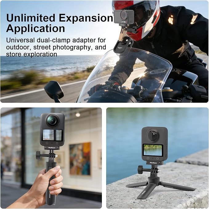 MINIFOCUS Magnetic Quick Release Adapter Mount for DJI Osmo Action 5 Pro, Extension Base Bracket with Dual-Claws for DJI Osmo Action 4/Action 3/Osmo 360 Accessories - Image 9