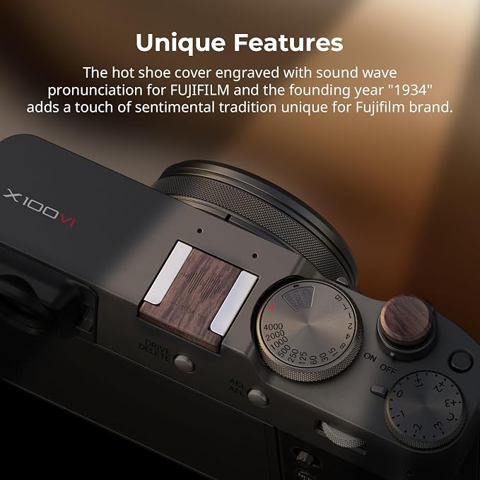 SmallRig Ebony Hot Shoe Cover with Shutter Button Cap for FUJIFILM X100VI / X100V / X-T30 III / X-T30 II / X-T30 / X-M5 / X-E5 / X-E4 / X-E3 / X-T50 / X-T5 / X-T4 / X-T3 / X-Pro3/ X100F - Image 6