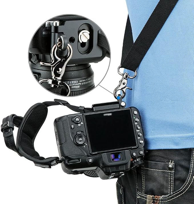 JJC Deluxe Microfiber Camera Hand Strap, Secure Padded Camera Wrist Strap | for Canon Nikon Sony Fuji Fujifilm Olympus DSLR and Mirrorless Cameras, Must Have Photography Accessories for Photographers - Image 7
