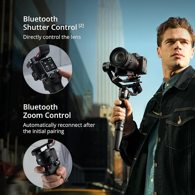 DJI RS 3 Mini, Camera Gimbal Stabilizer, Canon/Sony/Nikon/Fujifilm | 2 kg (4.4 lbs) Tested Payload, Native Vertical Shooting, Bluetooth Shutter Control, 3rd-Gen RS Stabilization, 795g - Image 5