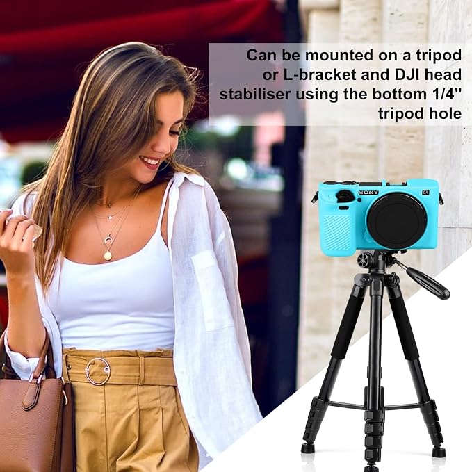 Easy Hood Case for Sony Alpha A6000 ILCE-6000 Digital Camera, Blue | Soft Silicone,Anti-Scratch,Dustproof,Shockproof,Slim Fit,Enhanced Grip,Camera Skin Protector Accessories Protective Cover - Image 6