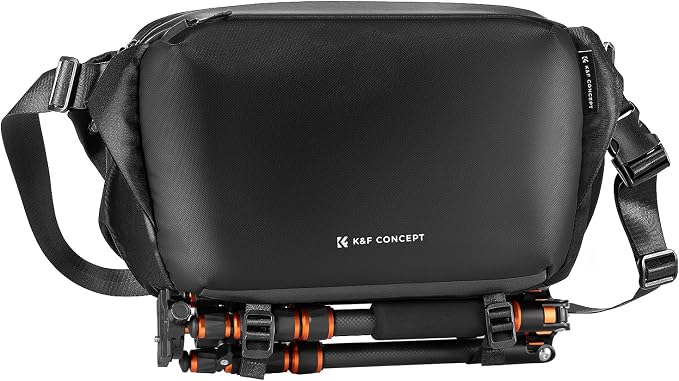 K&F CONCEPT Large Camera Sling Bag, Everyday Shoulder Bag | Multifunction Photography Compact Crossbody DSLR Portable Bag, Compatible for Canon/Nikon/Sony, BS08 by KFCONCEPT