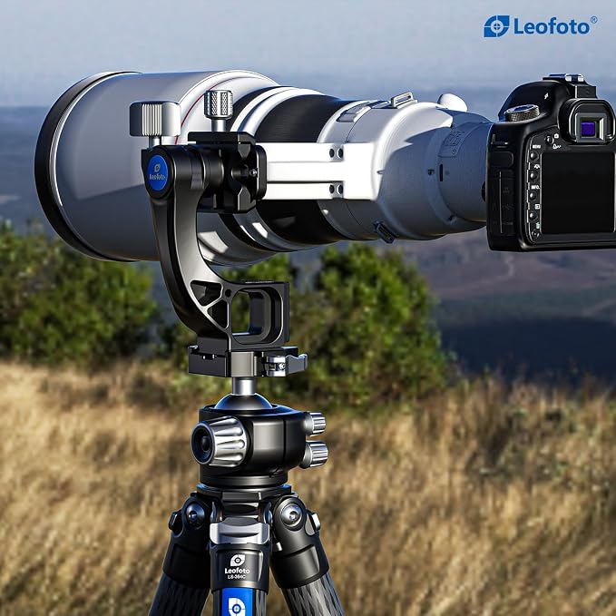 Leofoto MPG-02 Gimbal Attachment for Heads, Full Gimbal Head Function, Lightweight, Bubble Level, Arca Compatible on Botton and Side - Image 5
