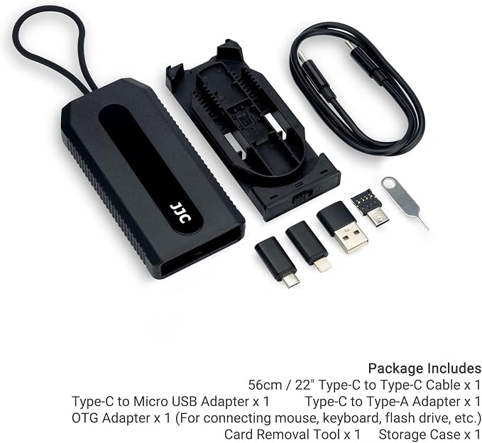 JJC Mulit-Functional Type-C Charging & Data Transfer Cable with USB C to Micro USB/USB A/USB 3.0 OTG Adapter Converter Kit for Outdoor Travel Cell Phone Charge Laptop PC Data Transfer - Image 7