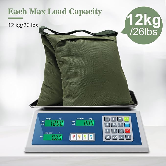 4 Packs Green Sandbag Weight Bags for Light Photography Video Equipment | Heavy Duty Saddlebags for Backdrop Stand, Photo Tripod, Canopy, Pop up Tent, Umbrella Base, Fishing Chair, Picnic Table - Image 5