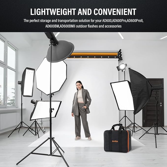 GODOX AD600Pro ii Carrying Case, AD600Pro AD600BM Carrying Bag,Carrying Case for AD600 AD600PRO AD600PRO II AD600BM AD600BM II - Image 7