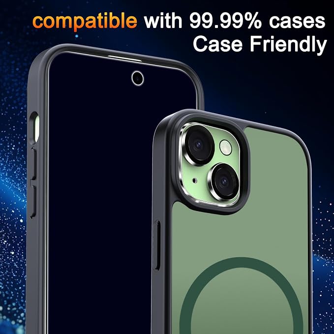 TZGZT Privacy Screen Protector for iPhone 15, Tempered Glass, Case Friendly | 3 Pack, 9H+ Military Grade Shatterproof, Anti-Scratch, HD, Easy Installation, Bubble Free, Includes Camera Lens Protectors - Image 7