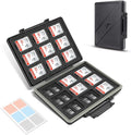 [High Capacity] 54 Slots Memory Card Case for 36 Micro SD and 18 SD Cards with Labels,Water-Resistant Anti-Shock Anti-Dust,Micro SD/SDHC/SDXC TF Card and SDHC/SDXC Holder Organizer Storage by JJC