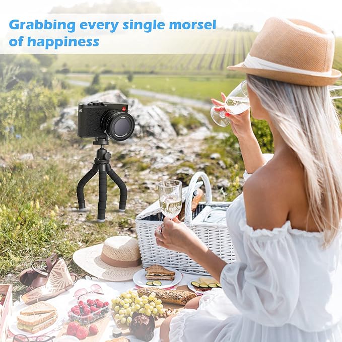 Ubeesize Phone Tripod, Portable and Flexible Tripods with Wireless Remote and Clip, Cell Phone Tripode Stand for Video Recording - Image 7