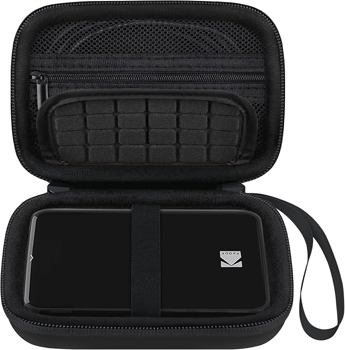 Elonbo Camera Carrying Case for KODAK Step Instant Smartphone Photo Printer | KODAK Step Portable Mini Color Wireless Mobile Printer Hard Travel Bag, Instant Color Picture Printer Storage Holder, Black+ by Elonbo