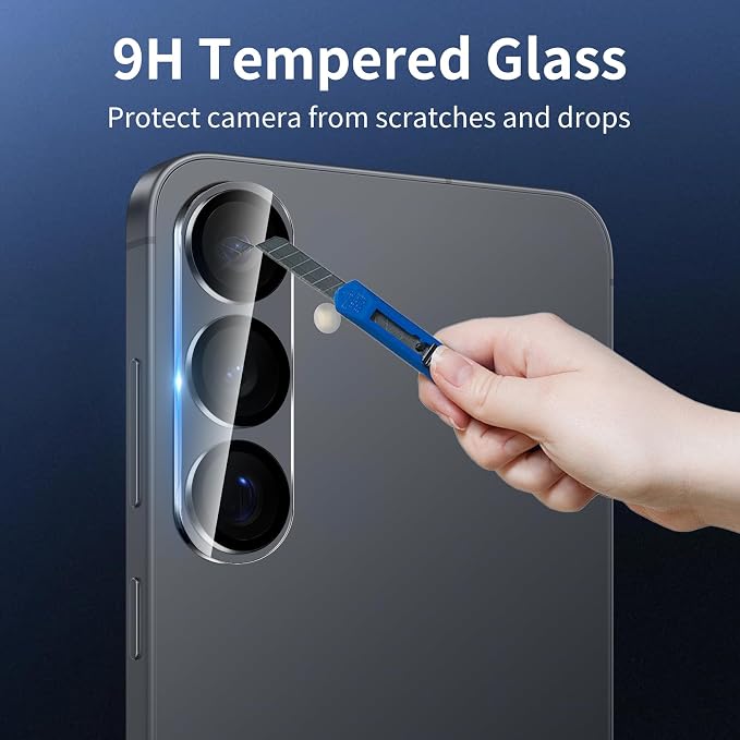 Dengduoduo 3 Pack Camera Lens Protector for Samsung Galaxy S26 / S26+, Tempered Glass Camera Protector Back Lens Cover, Ultra HD, 9H Hardness, Anti-Scratch, Case Friendly[No Affect on Night Shots] - Image 4