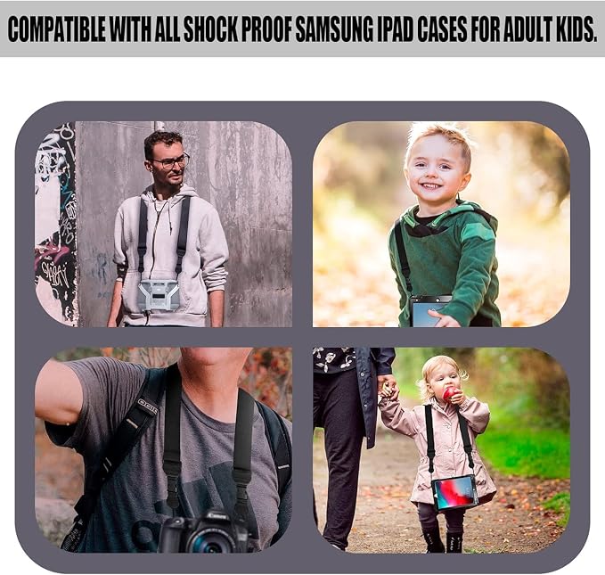 FIEIL 2 Pack Adjustable Shoulder Strap, Replacement Camera Neck Strap, Comfortable Nylon Neck Lanyard for iPad Strap Tablet Camera Laptop Binocular Crossbody Luggage Bag - Image 7