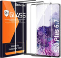 3 Pack Galaxy S20 Plus Screen Protector, HD Clear Tempered Glass, Fingerprint Unlock, 3D Curved, Scratch Resistant, No Bubble for Samsung Galaxy S20 Plus 5G Glass Screen Protector by Unknown