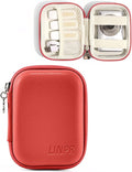Digital Camera Case for KODAK PIXPRO FZ55/FZ45, Case Only, Tomato Red | Fits CAMKORY DC403 and Canon PowerShot ELPH 360 HS Compact Digital Cameras, Small Hard Shell Camera Pouch with Mesh Pocket by Linpr