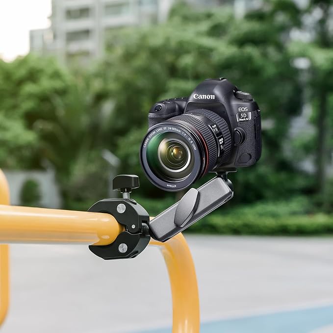 Suptig Camera Mount Super Clamp Pole Mount Tripod Clamp for Phon, Gopro Mission 1 Pro Gopro Hero 13 Hero 12 11 10 9 8 7 6 5, Gopro max2, Insta 360, DJI osmo Canon DSLR etc. - Image 8