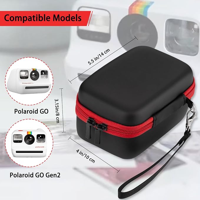 Case for Polaroid Go Gen 2/ PolaroidGo Mini Instant Camera, Travel Storage Bag for Polaroids Go Camera and Film Accessories (Black) - Image 2