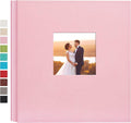 potricher Large Photo Album 4x6 1000 Photos, Leather Cover, Pink | Large Capacity Picture Albums with 1000 Horizontal and Vertical Pockets, Photo Book for Family, Wedding, Anniversary, Baby by potricher