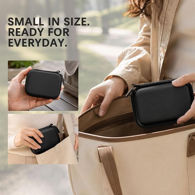 Camera Carrying Case for KODAK PIXPRO FZ55/ FZ45 Digital Camera | Camera Storage Case. Hard Protective Bag With Mesh Pocket Fits Batteries Cable Memory Card Card Reader, Black+ Grey - Image 9