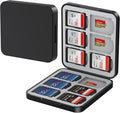 HEIYING Memory Card Holder with 24 Card Slots for SD and Micro SD Cards | 12 SD + 12 Micro SD Slots, Magnetic Closure, Compact Portable Storage case with Soft Silicone Interior for Card Protection by HEIYING