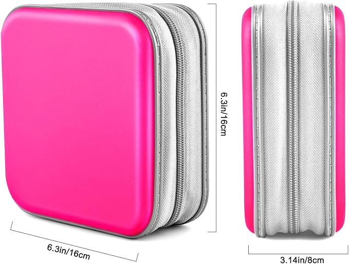 48‑Capacity Hard Plastic CD/DVD Binder for Car, Home & Travel | Zipper‑DVD Organizer, Scratch‑Resistant Sleeves Shield Discs From Dust & Damp; Stores Music, Video, Gaming & Blu‑ray Discs - Image 6
