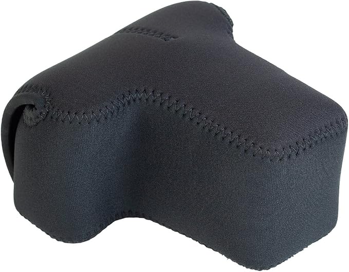 OP/TECH USA Soft Pouch – Compact digital camera case, lightweight accessories pouch, sleek neoprene sleeve for DSLR, perfect for backpacks & travel – durable protection in style | D-SLR| Black - Image 4