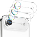 Dengduoduo 3 Pack Camera Lens Protector for iPhone Air, Tempered Glass, Ultra HD, 9H Hardness, Anti-Scratch, Case Friendly [No Affect on Night Shots], Glitter Colorful by Dengduoduo