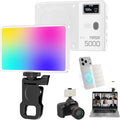 Selfie Phone Light with Magnetic,140 LED 1800K-10000K 4900mAh + Power Bank RGB Video Light CRI 96+ Professional Portable Lighting for Camera, TikTok, Vlog, Makeup, Zoom,Selfie by GODOX