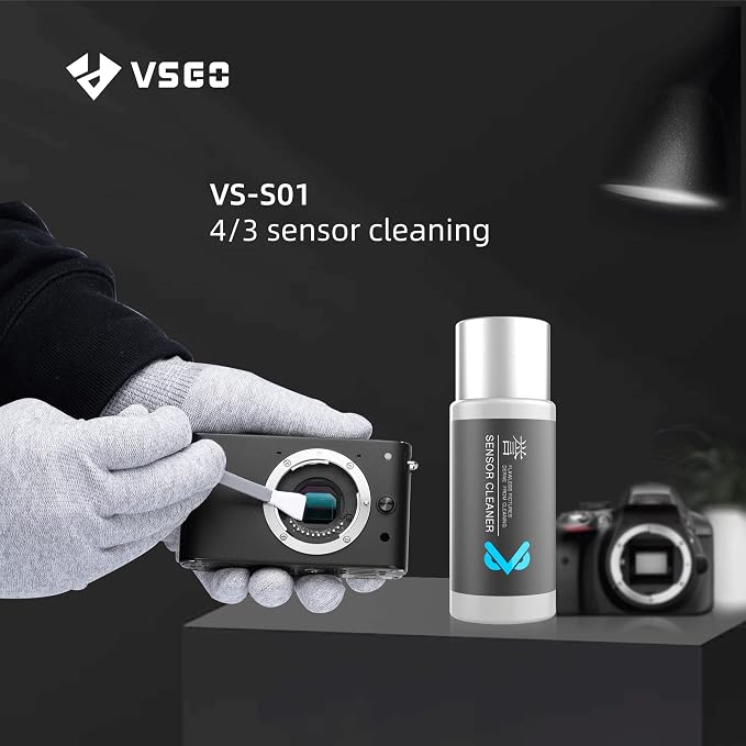VSGO Micro 4/3 Digital Camera Sensor Cleaning Kit VS-S01-6 | for Nikon Sony Canon CCD CMOS Cleaning, 6 Pcs 12mm Sensor Cleaning Swabs, 10ml Sensor Cleaner - Image 9