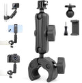 Super Clamp Camera Mount with 360° Ballhead Magic Arm for GoPro | Aluminum Bike Motorcycle Handlebar Holder Mount for Insta360 DJI DSLR Smartphone, Phone Holder & 1/4-20 Ball Head Adapter by YALLSAME