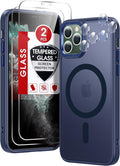 LeYi for iPhone-11-Pro Case Blue with Screen Protector X2 + Camera Cover X2[ MagSafe Compatible] Magnetic iPhone 11procase Military-Grade Protective Cases for iPhone 11Pro i Phone 11 Pro, Matte Blue by LeYi