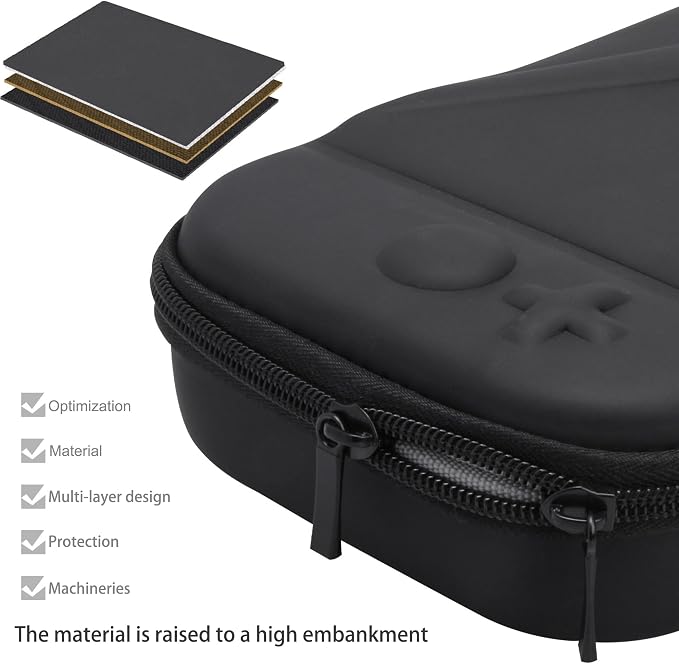 Carrying Case for Nintendo/NS Switch 2 for (2025) Storage Case Cover,Black Hard Shell Portable Handbag with 2 Pack Tempered Films and a Transparent Silicone Handle 3 in 1 - Image 8