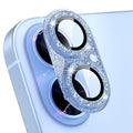 Choiche for iPhone 17 Camera Lens Protector, Glitter-Mist Blue | Bling Metal Camera Cover with 9H Tempered Glass Lens Screen Protector Accessories, Strong Adsorption, Case-Friendly by Choiche