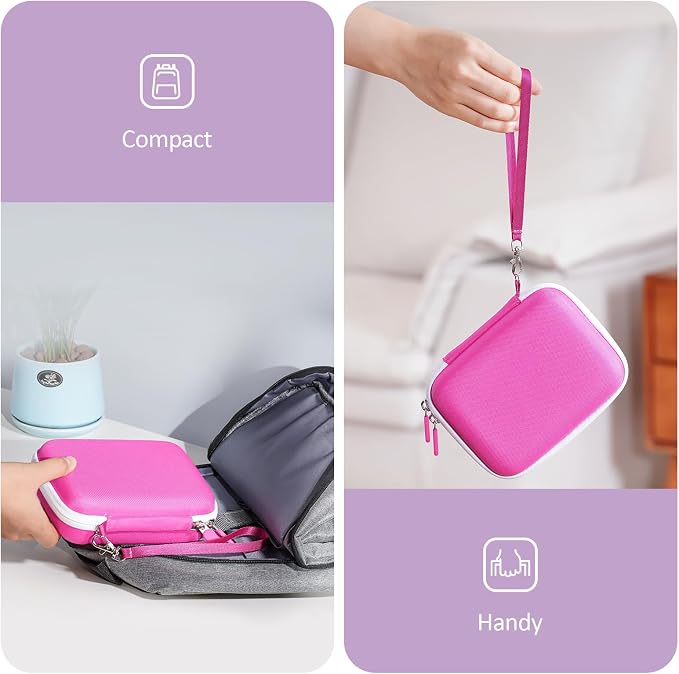 ProCase Hard Playing Card Game Carrying Case, Holds 300+ Cards -Pink | Travel Storage Box, Compatible with UNO, Five Crowns, SKYJO, PlayMonster and More Card Games, Case Only - Image 4