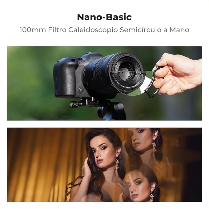 K&F CONCEPT 100mm Handheld Subtle Kaleidoscope Filter | Special Effects Optical Glass Prism Filter for Camera Lens Nano-B Series FE111 - Image 2