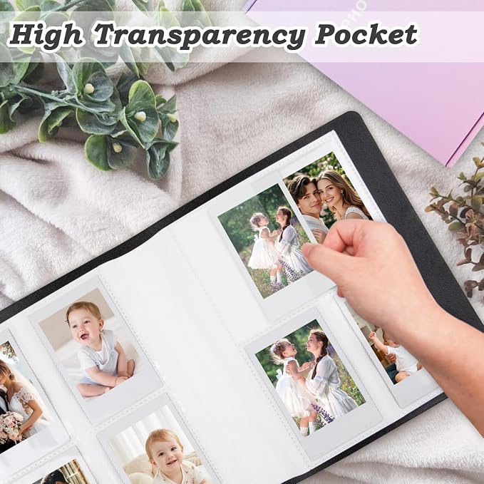 320-Pocket Photo Album for Polaroid 2x3" & Instax Mini Photos, Black | Gift-Ready Packaging, Beautiful Photo Book, Safely Keep Your Wedding-Anniversary-Birthday-Travel Memories or Mini Cards - Image 7