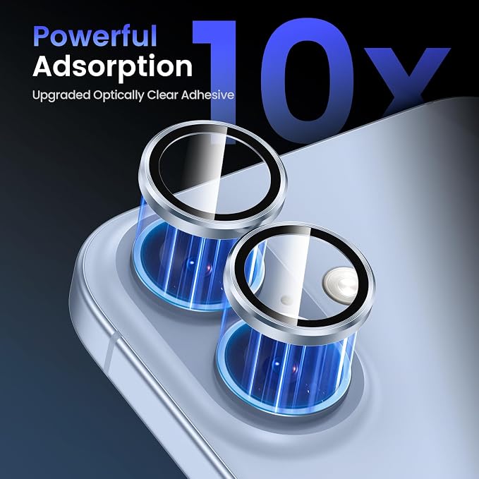 Tensea for iPhone 17 Camera Lens Protector, Camera Cover Screen Protector | Metal Individual Ring with 9H Tempered Glass for iPhone 17 6.3inch, HD Clear, Easy Installation, Full Protection - Image 4