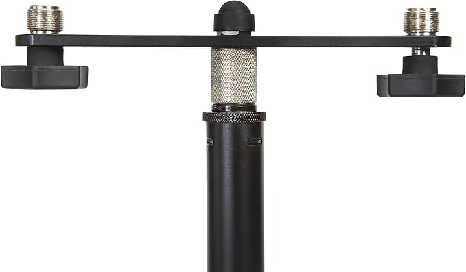 Gator Frameworks 1-to-2 Mic Mount Bar, Fits 5/8 Thread (GFWMIC1TO2) | Ideal for Stage Performances and Studio Use, Dual Mic Mounting with 5/8"-27 Threading, Durable Aluminum Build - Image 4
