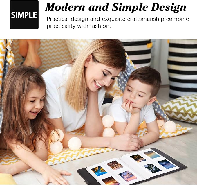 256-pocket Instant Photo Album for Fujifilm Instax mini Photo, Black | Album Book for PoIaroid Instant Camera, for Wedding Anniversary Birthday Travel Memories, Keep Your Unique Memories Safe - Image 5