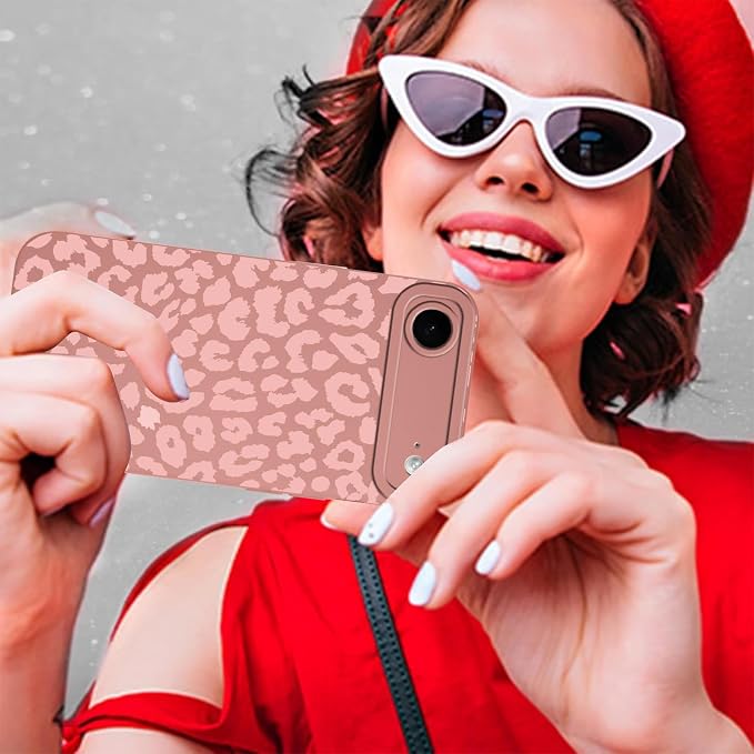 Cute Pink Cheetah Print Phone Case for iPhone Air 6.5" | Aesthetic Leopard Pattern Design Cover Full Camera Lens Protective Shockproof Soft Slim TPU Funda for Women Girls - Image 8