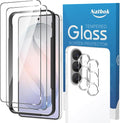 2+2 Pack for Samsung Galaxy S26 Screen Protector with Camera Lens Protector,Full Coverage 9H Tempered Glass Film,HD Clear Scratch Resistant,Bubble-Free for Samsung Galaxy S26 Screen Protector by Natbok