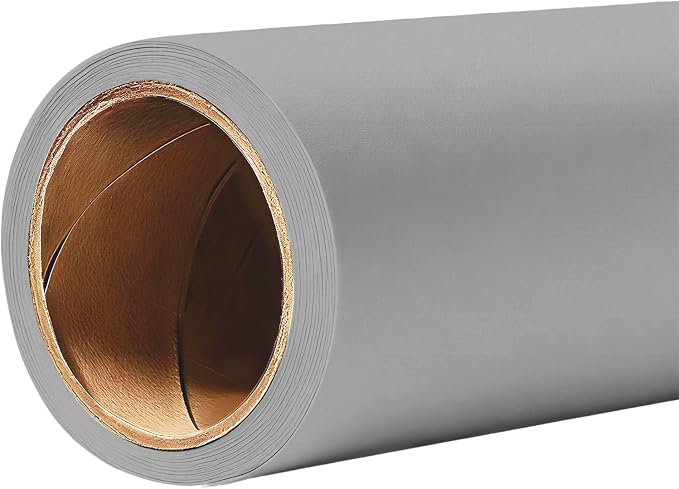 YSKE-Seamless Grey Paper Backdrop Roll for Photography, Photo Background, and Photoshoot Cover–Roll of Paper with Backdrop Cover for Background Stand,Thick Anti-Wrinkle Matte((106.9''x36' Grey by YSKE