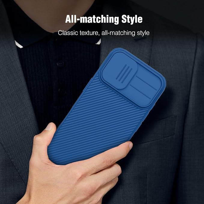 Nillkin Camshield Case for iPhone 17 Pro Max Case, [Built-in Dual Camera Cover][Slim Profile] [Military Grade Drop Protection] Shockproof Bumper Phone Case 6.9 inch 2025 Blue - Image 6